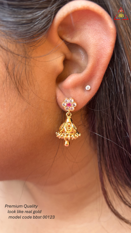 stone stud jimiki (pink white)